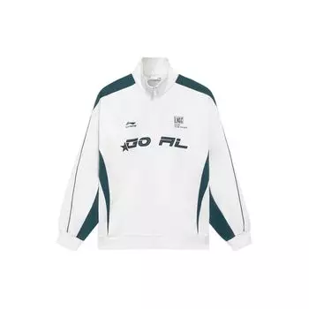 Li Ning Sport Lifestyle Series Letter Print Color Block Jacket Stand воротник куртка унисекс куртка белая AWDS989-5 XL