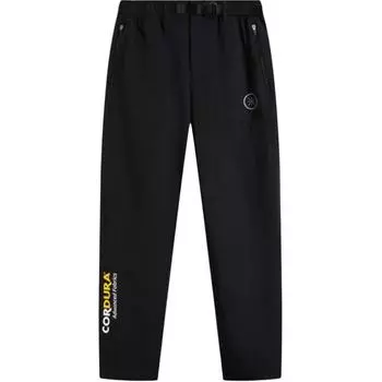 Li Ning Sport Простые брюки повседневного стиля однотонные мужские низ Черный AYKV289-1 L