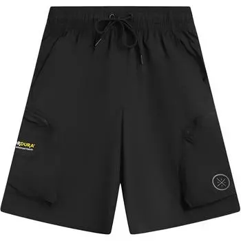 Li Ning Sport Простые Буквы Кружево Удобные Универсальные Свободные Прямые Повседневные Шорты Мужские шорты AKSV067-1 M