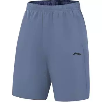Li Ning Sport Простые Эластичные Модные Универсальные Прямые Повседневные Шорты Мужские шорты AKSV111-23 S