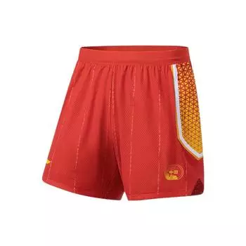 Li-Ning Спортивная баскетбольная серия, прямые баскетбольные брюки со средней талией с принтом, мужские брюки, неоновые AAPS479-2 XXL