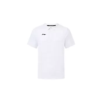Li-Ning Спортивная повседневная дышащая рубашка-поло унисекс Топы белые APLS231-2 L