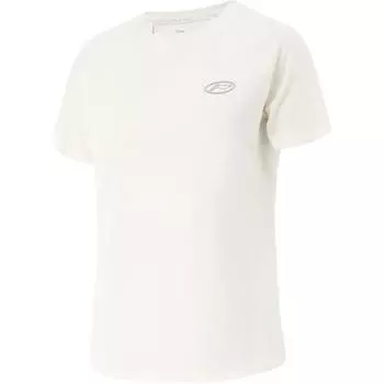 Li Ning Спортивная повседневная футболка с круглым вырезом, универсальная, с коротким рукавом, женские топы, белая ATSV100-1 L