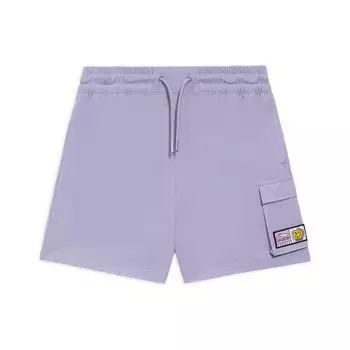 Li Ning Спортивная серия Тренд Однотонные Шорты с большим карманом и логотипом Свободные Повседневные Женские шорты AKSS310-1 XS