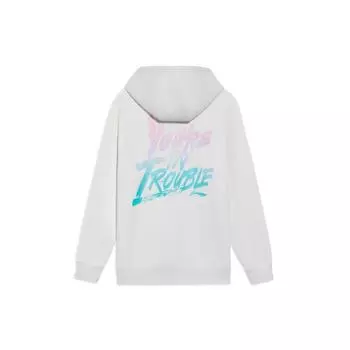 Li-Ning Спортивная баскетбольная серия с принтом букв, свитер с длинным рукавом, унисекс, топы, белый цвет AWDS103-2 L