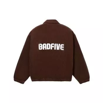 Li Ning Sports Basketball Series Polo Collar Loose Short Cotton Jacket Men Jacket Earth-Brown AJMR021-1 L