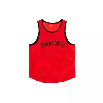 Li Ning Sports Basketball Series Повседневная дышащая баскетбольная игровая майка для мужчин, красные AAYR403-2 L