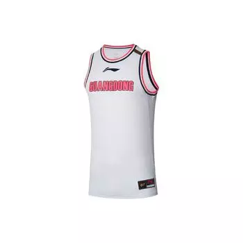 Li-Ning Спортивная баскетбольная серия SW Fan Edition 2021-2022 сезон Guangdong Team Home Basketball Vest Men Tops White AAYR443-1 XL