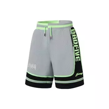 Li Ning Sports Basketball Series Tactical Letter Print Светоотражающие баскетбольные шорты мужские шорты AAPS033-1 L