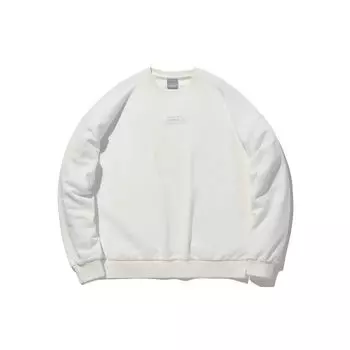 Li Ning Sports Casual Pullover Long Sleeve Sweatshirt Unisex Sweatshirt Off-White AWDQ652-8 L