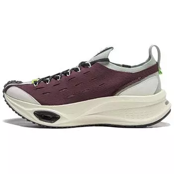 Li Ning Sports Fashion амортизирующие нескользящие низкие кроссовки для бега унисекс коричневые зеленые AZGU001-5 41