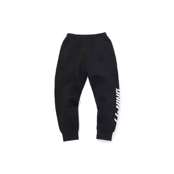 Li Ning Sports Fashion Series Cuffed Knitted Sports Long Брюки мужские низ черный AKLQ795-1 XXXXL