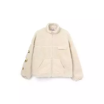 Li Ning Sports Fashion Series флисовая подкладка воротник-стойка плюшевая хлопковая куртка женская верхняя одежда гравийно-серый AFDQ324-4 XXXXL