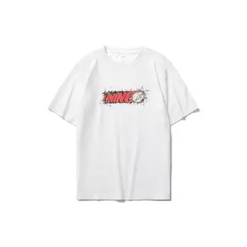 Li Ning Sports Fashion Series Круглый вырез Пуловер Короткий рукав Футболка Мужская Топы Белый AHSR403-1 L