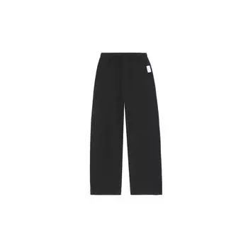 Li Ning Sports Fashion Series однотонные флисовые свободные брюки-джоггеры женские черные AKLRF66-1 M