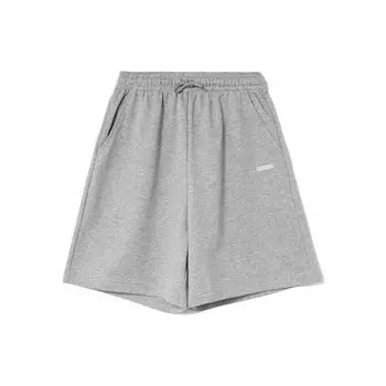Li Ning Sports Fashion Series однотонные прямые свободные повседневные шорты со средней талией женские шорты цветочно-серый AKSS962-3 L