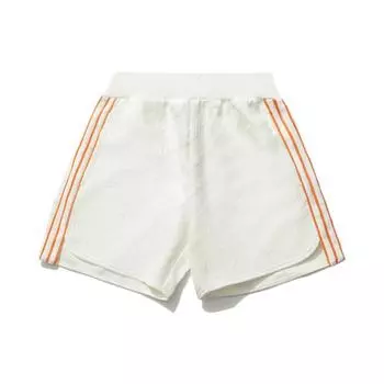Li Ning Sports Fashion Series Повседневные дышащие свободные шорты для фитнеса Женские шорты Белые AKSQ462-1 S