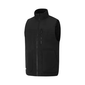 Li-Ning Sports Fashion Series Solid Color Zipper Stand Collar Comfortable Breathable Versatile Down Vest Men vest Black AMRU093-3 M