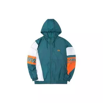 Li Ning Sports Fashion Series Spliced Casual Универсальная свободная спортивная куртка Унисекс Куртка AFDQ387-4 M