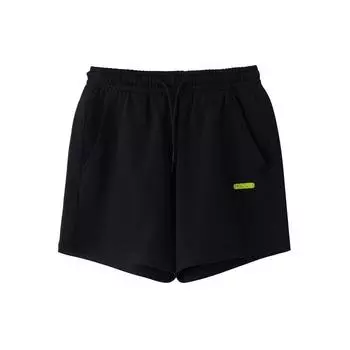 Li Ning Sports Fashion Series свободные трикотажные спортивные шорты женские шорты черные AKSR568-2 M