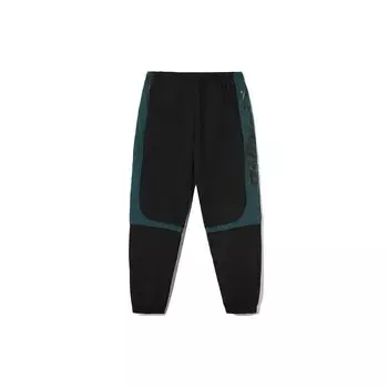 Li Ning Sports Fashion Series свободные трикотажные джоггеры с манжетами мужские джоггеры черные AYKR405-2 L