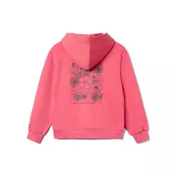 Li Ning Sports Fashion Series Свободный пуловер с капюшоном Женские толстовки с капюшоном Tea-Rose-Red AWDR320-5 S