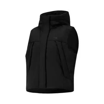 Li Ning Sports Fashion Series Теплый Дышащий Прочный Жилет Женский жилет Черный AMRU094-3 S