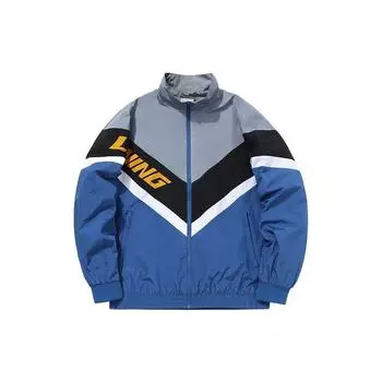 Li Ning Sports Fashion свободная куртка мужская куртка Vivi-Blue AFDQ833-5 M