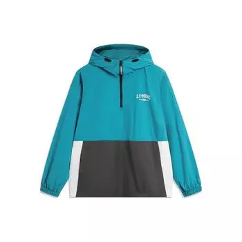 Li Ning Sports Life Series Ultralight Cool Technology Быстросохнущая дышащая тонкая прохладная одежда с защитой от солнца UPF 55+ Мужская верхняя одежда Reef-Blue AFDU691-6 L