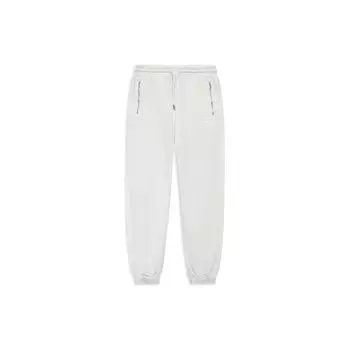 Li Ning Sports Lifestyle однотонные зауженные трикотажные джоггеры женские джоггеры белые AYKS344-2 XL