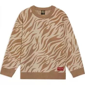 Li Ning Sports Lifestyle Series All Over Print Round Neck Удобный дышащий свободный свитер с длинными рукавами Унисекс свитер AMBS031-1 3XL