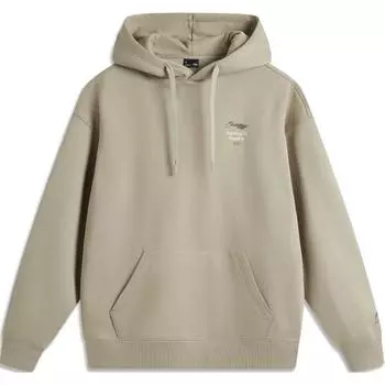 Li Ning Sports Lifestyle Series Антистатическая антибактериальная теплая флисовая удобная повседневная толстовка с капюшоном Мужские толстовки Li-Grass-Color AWDUA05-6 S