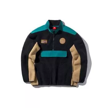 Li Ning Sports Lifestyle Series Casual Color Block Loose Stand воротник Half молния свитер свитшот мужской свитшот стандартный черный AWDP841-1 XXL