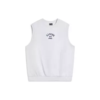 Li Ning Sports Lifestyle Series Casual Sports Letter безрукавка жилет унисекс топы Lin-Chuan-Gray AVSU493-4 XS