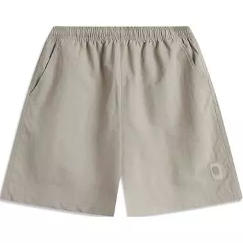 Li Ning Sports Lifestyle Series China Color Series Solid Mid-Waist Waterproof Loose Direct-Leg Sports Shorts Men shorts Dusty-Gray AKSU513-10 XL