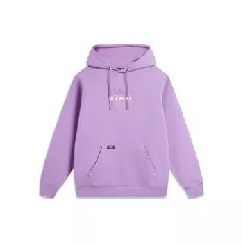Li Ning Sports Lifestyle Series Daqian World Co-Branding Series Толстовка с капюшоном с буквенным принтом и изображением животных унисекс, светло-фиолетовая AWDTE21-3 L