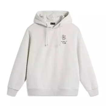 Li Ning Sports Lifestyle Series Инфракрасный теплый антистатический антибактериальный пуловер с капюшоном флисовая толстовка женская толстовка AWDUF88-3 XS