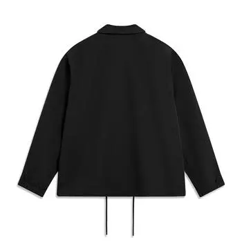 Li Ning Sports Lifestyle Series Letter Logo Printed Polo Sports Jacket Men Jacket Black AJDT739-1 M