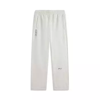 Li Ning Sports Lifestyle Series Letter Mid Waist Удобные дышащие флисовые прямые трикотажные спортивные брюки мужские брюки AKLU955-2 XXXL