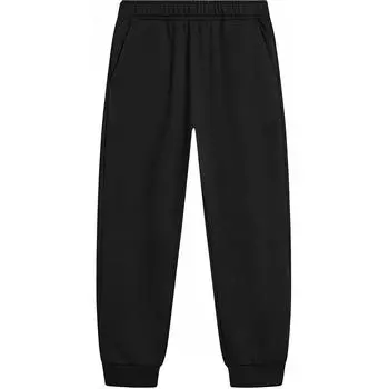 Li Ning Sports Lifestyle Series Letter средней талии удобные флисовые теплые трикотажные спортивные штаны с манжетами мужские низ черные AKLTA05-1 S