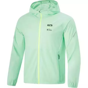 Li-Ning Sports Lifestyle Series Letter Zipper Hooded Reflective Ice Feel Comfortable Sun Protection Slim Fit Sports Windbreaker AFDU389-2 M