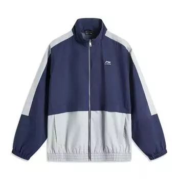 Li-Ning Sports Lifestyle Series Long Sleeve Windproof Breathable Water Resistant Jacket Men Jacket Sailor-Blue AFDV177-2 L