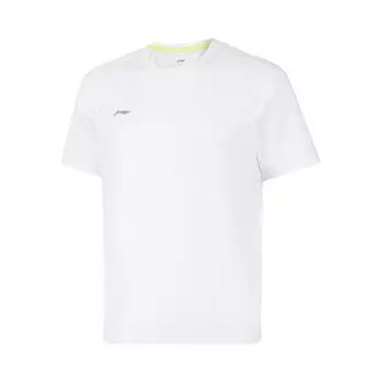 Li Ning Sports Lifestyle Series Однотонная Дышащая Универсальная Повседневная Футболка с Коротким Рукавом Мужская Белая ATSV437-6 S