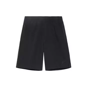 Li Ning Sports Lifestyle Series однотонные эластичные шорты с логотипом на молнии мужские шорты черные AKSS299-1 S