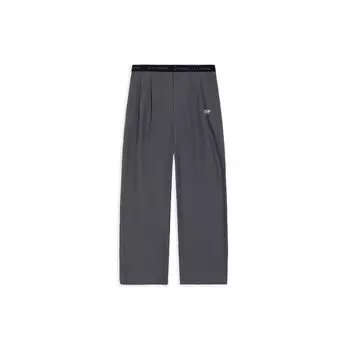 Li Ning Sports Lifestyle Series однотонные прямые удобные повседневные брюки женские плавки черного цвета AKXS002-2 L
