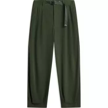 Li Ning Sports Lifestyle Series однотонные свободные удобные повседневные брюки мужские плавки цвета морской водоросли-зеленый AKXU525-4 L