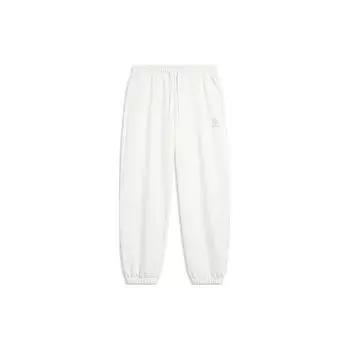 Li Ning Sports Lifestyle Series однотонные трикотажные джоггеры женские джоггеры Off-White AKLU320-1 S
