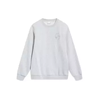 Li Ning Sports Lifestyle Series однотонный флисовый теплый свитшот для мужчин AWDT753-1 XXL