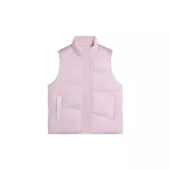 Li Ning Sports Lifestyle Series однотонный логотип воротник-стойка жилет женские жилеты Lotus-Pink-Fiolet AMRS018-3 M