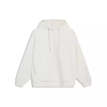 Li Ning Sports Lifestyle Series однотонный пуловер с капюшоном женские толстовки с капюшоном Off-White AWDT030-1 L